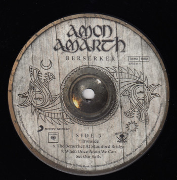 Amon Amarth Berserker, Metal Blade records, Sony music/Columbia europe, LP