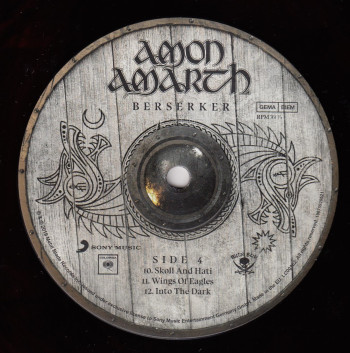 Amon Amarth Berserker, Metal Blade records, Sony music/Columbia europe, LP red