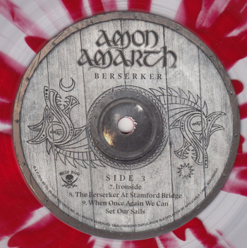 Amon Amarth Berserker, Metal Blade records usa, LP clear/red