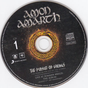 Amon Amarth The Pursuit Of Vikings, Metal Blade records, Columbia, Sony Music europe, CD