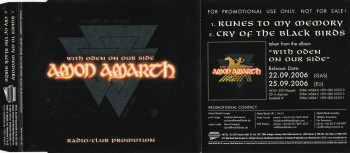 Amon Amarth With Oden On Our Side, Metal Blade records europe, Single Promo