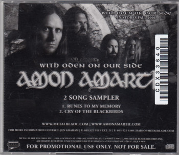 Amon Amarth With Oden On Our Side, Metal Blade records usa, CD Promo