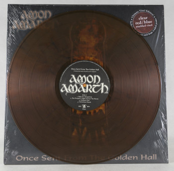 Amon Amarth Once Sent From The Golden Hall, Metal Blade records europe, LP red