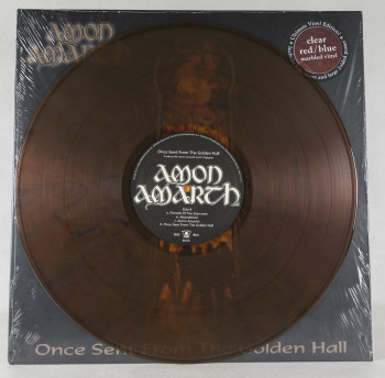 Amon Amarth Once Sent From The Golden Hall, Metal Blade records europe, LP red