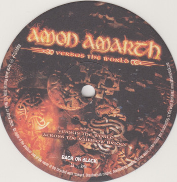 Amon Amarth Versus The World, Back On Black united kingdom, LP white