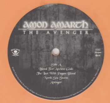 Amon Amarth The Avenger, Metal Blade records europe, LP orange