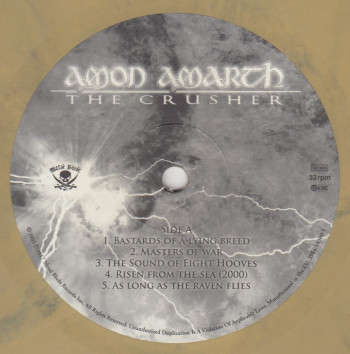 Amon Amarth The Crusher, Metal Blade records europe, LP brown