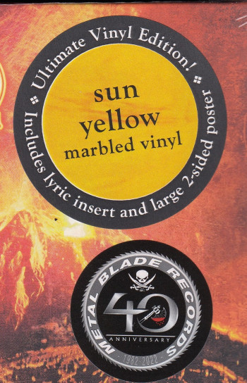 Amon Amarth Surtur Rising, Metal Blade records europe, LP yellow