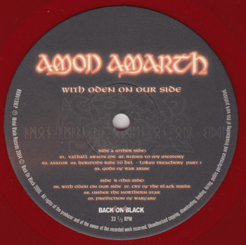 Amon Amarth With Oden On Our Side, Back On Black united kingdom, LP purple