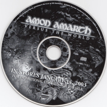 Amon Amarth Versus The World, Metal Blade records usa, CD Promo