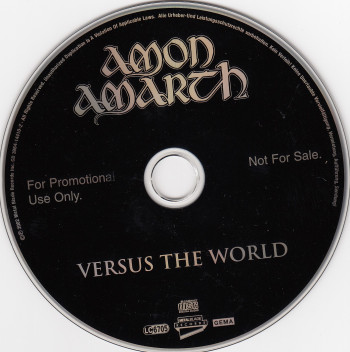 Amon Amarth Versus The World, Metal Blade records germany, CD Promo