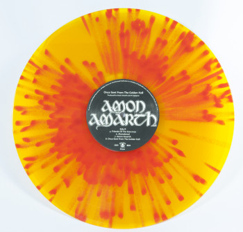Amon Amarth Once Sent From The Golden Hall, Metal Blade records europe, LP yellow/red