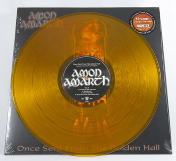 Amon Amarth Once Sent From The Golden Hall, Metal Blade records europe, LP orange