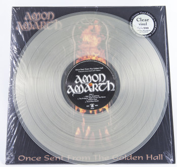 Amon Amarth Once Sent From The Golden Hall, Metal Blade records europe, LP clear