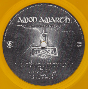 Amon Amarth Twilight Of The Thunder God, Metal Blade records europe, LP orange