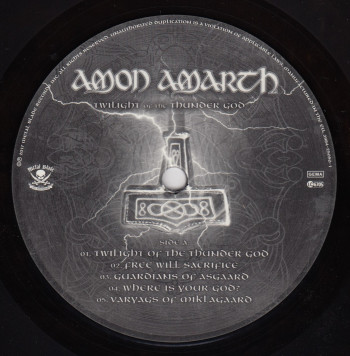 Amon Amarth Twilight Of The Thunder God, Metal Blade records europe, LP brown