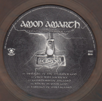 Amon Amarth Twilight Of The Thunder God, Metal Blade records europe, LP blue