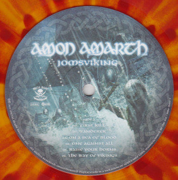 Amon Amarth Jomsviking, Metal Blade records europe, LP yellow/red