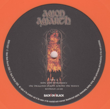 Amon Amarth Once Sent From The Golden Hall, Back On Black united kingdom, LP orange